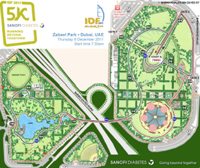 IDF 5K Course Map